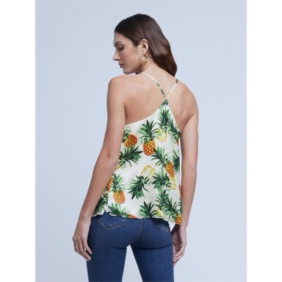 L’Agence Kylee Racerback Tank in Pineapple Size Medium - Picture 3 of 16